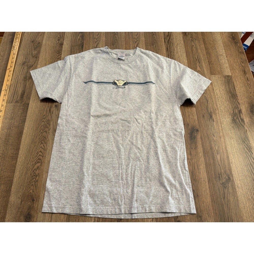 Alstyle Apparel & Activewear Shirts Men's Size Large Short Sleeve Gray Kauai